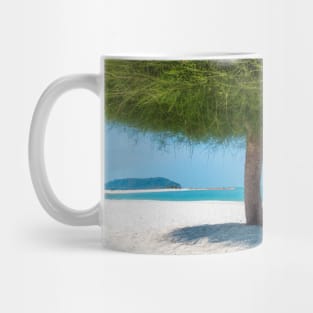 Single tree on tropical beach Mug